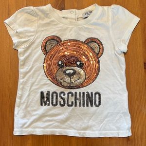 Moschino sequin bear shirt